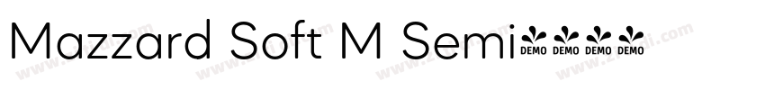 Mazzard Soft M Semi字体转换